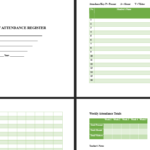 Printable sunday school attendance sheet color 1