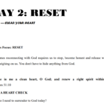 3 day prayer guide, for a fresh start with God