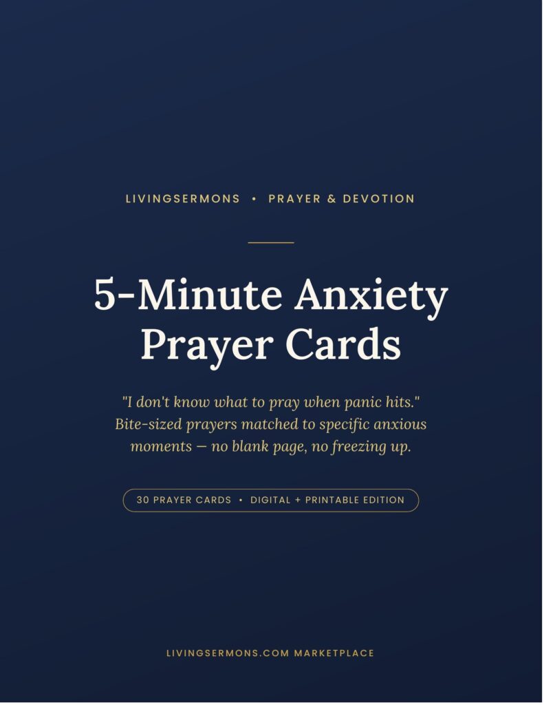 5-Minute Anxiety Prayer Cards - Cover Thumbnail
