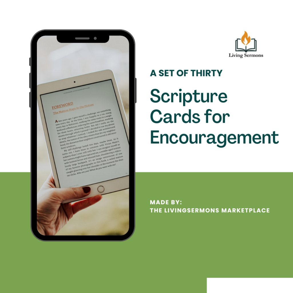 Scripture Cards for encouragement | Livingsermons Marketplace
